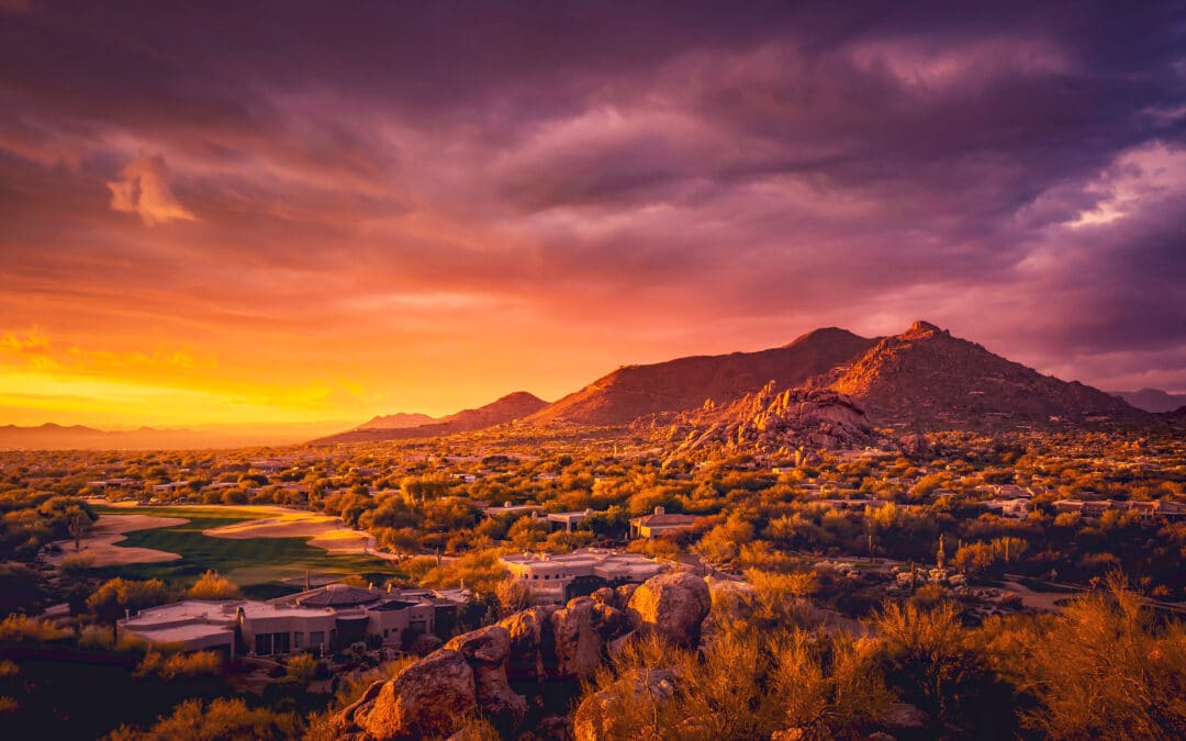 Scottsdale Arizona desert landscape,USA