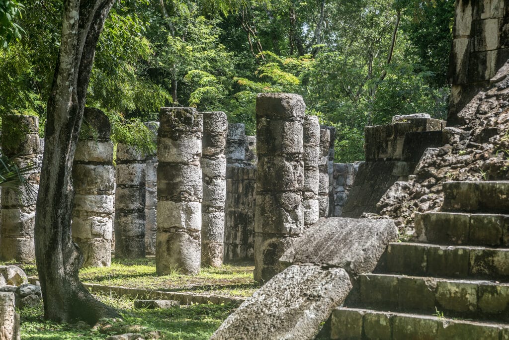 Chichen Itza. Yucatn State, Mexico. The Ruins Of One Of The Larg